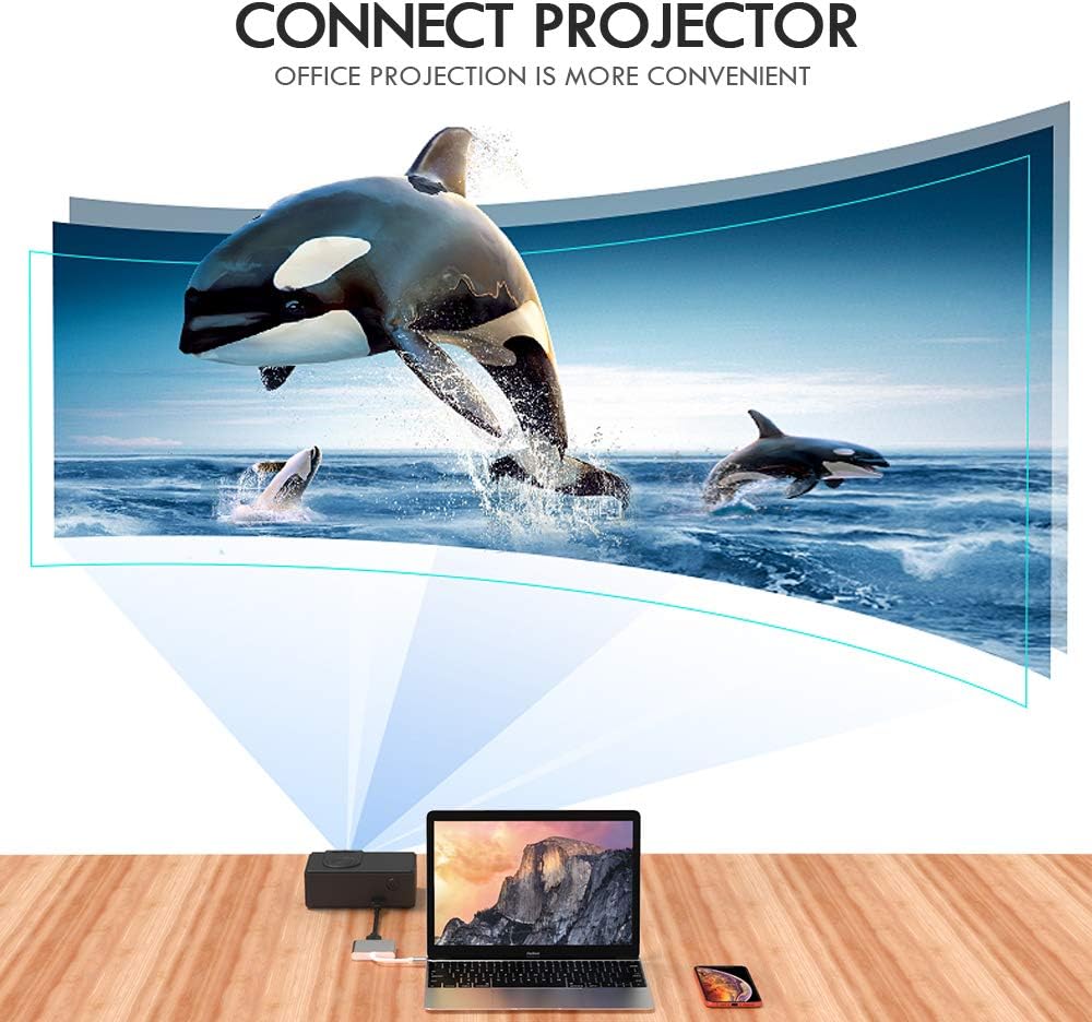 NAGFAK 3.1 4K 3.0 2015/16/17/18 USB C to HDMI Multiport Adapter USB to HDMI Video Converter/USB hub Port PD Quick
