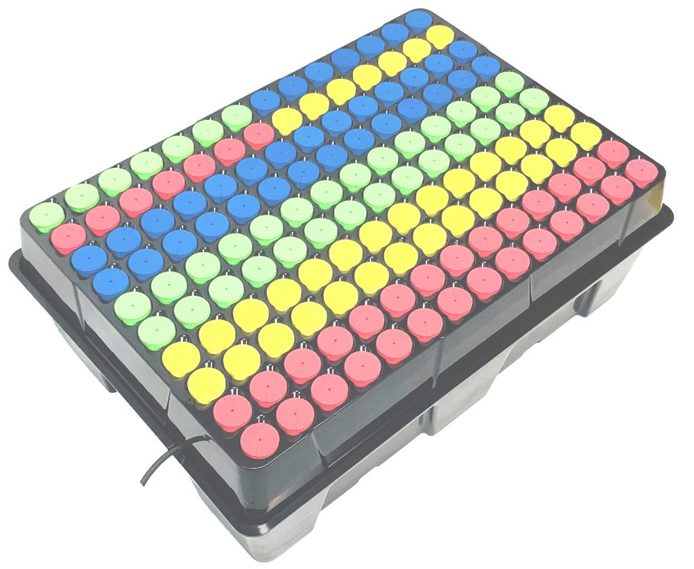 Clone Machine, Aeroponic Cloning Machine System 140 Site for Cuttings Rooting Using 1.625 Inch Neoprene Clone Inserts (1-5/8 inch)