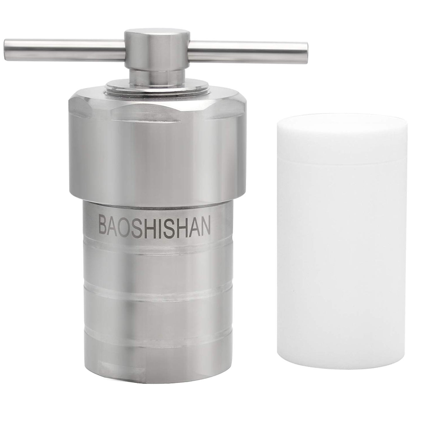 BAOSHISHAN 100ml Hydrothermal Autoclave Reactor, 304 Stainless Steel PTFE Lined for Lab Hydrothermal Process (100ml)