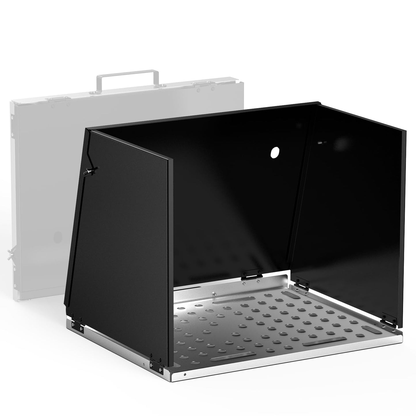 YESWELDER Portable Folding Welding Table, Heavy-Duty Carbon Steel Workbench with Handle & 3 Panels for TIG MIG ARC Welding
