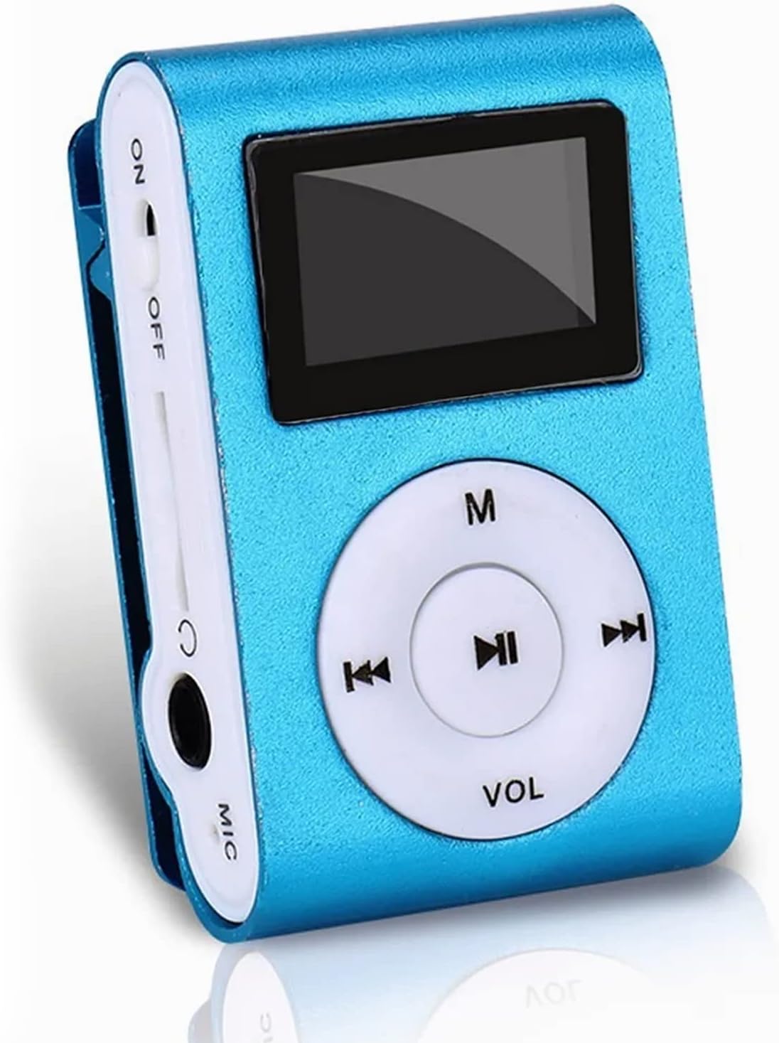 MP3 Portable Player with Clip, Mini Digital HiFi Lossless Sound Music Players with Metal Shell, Wearable Small Audio