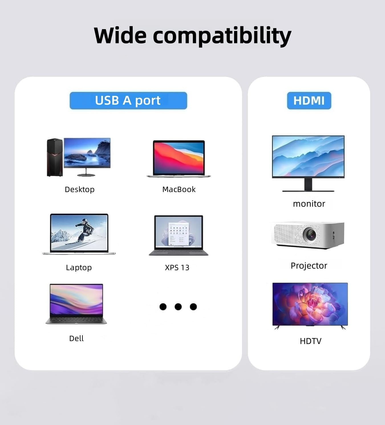 XinYaa 3.0 3.0 2X 3 USB to Dual HDMI Adapter, USB A to HDMI Monitor Converter, HDM I Splitter for Dual Monitors