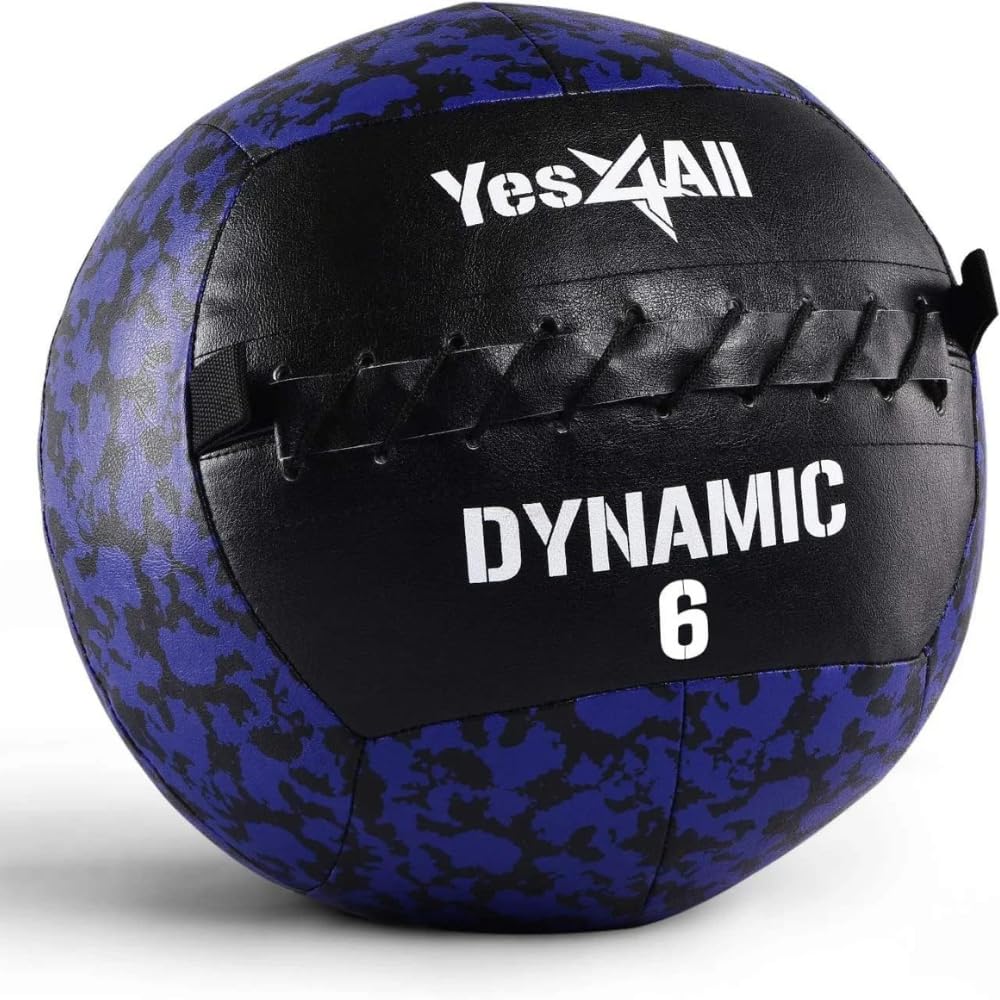 Yes4All Wall Ball - Soft Weighted Ball for Full Body Workout and Strength Exercise 6 LB