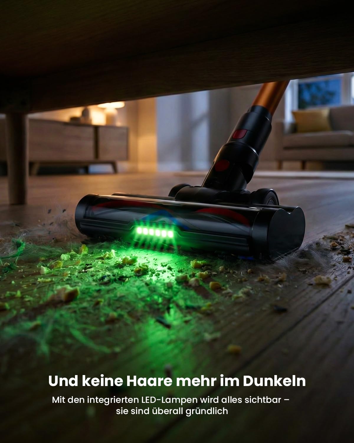 Skiennix Cordless Vacuum Cleaner - 600W Power, 70-Min Runtime, LED Display, 1.4L Dust Cup | Ideal for Pet Hair & Hardwood Floors