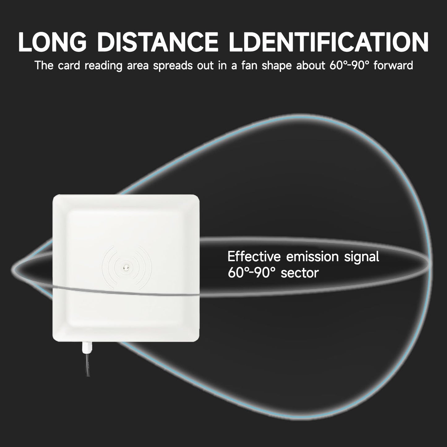 YANZEO SR681 UHF RFID Reader 6m Long Range Outdoor IP67 8dbi Antenna USB RS485 Wiegand26/34 Output UHF Integrated Reader
