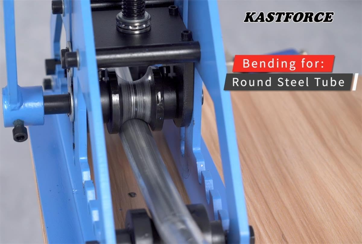 KASTFORCE KF5013 Tube Roller bender Pipe Rolling Machine With 6 Dies For Both Round And Square Tubes