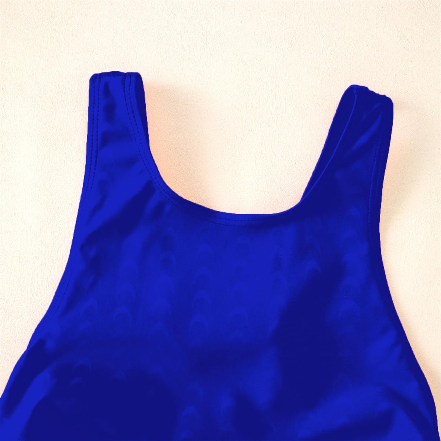 SOFEON Girls Athletic Swimsuits One Piece Kids Solid Competition Swimwear for Practice Swim Team Training Black Bathing Suits(P Blue,13-14T(XL))
