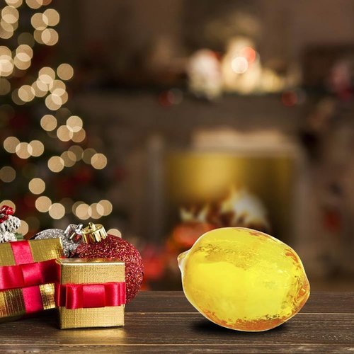 JOONOR Crystal Lemon Figurine - Elegant Glass Paperweight for Home Office Decor | Perfect Gift for Any Occasion