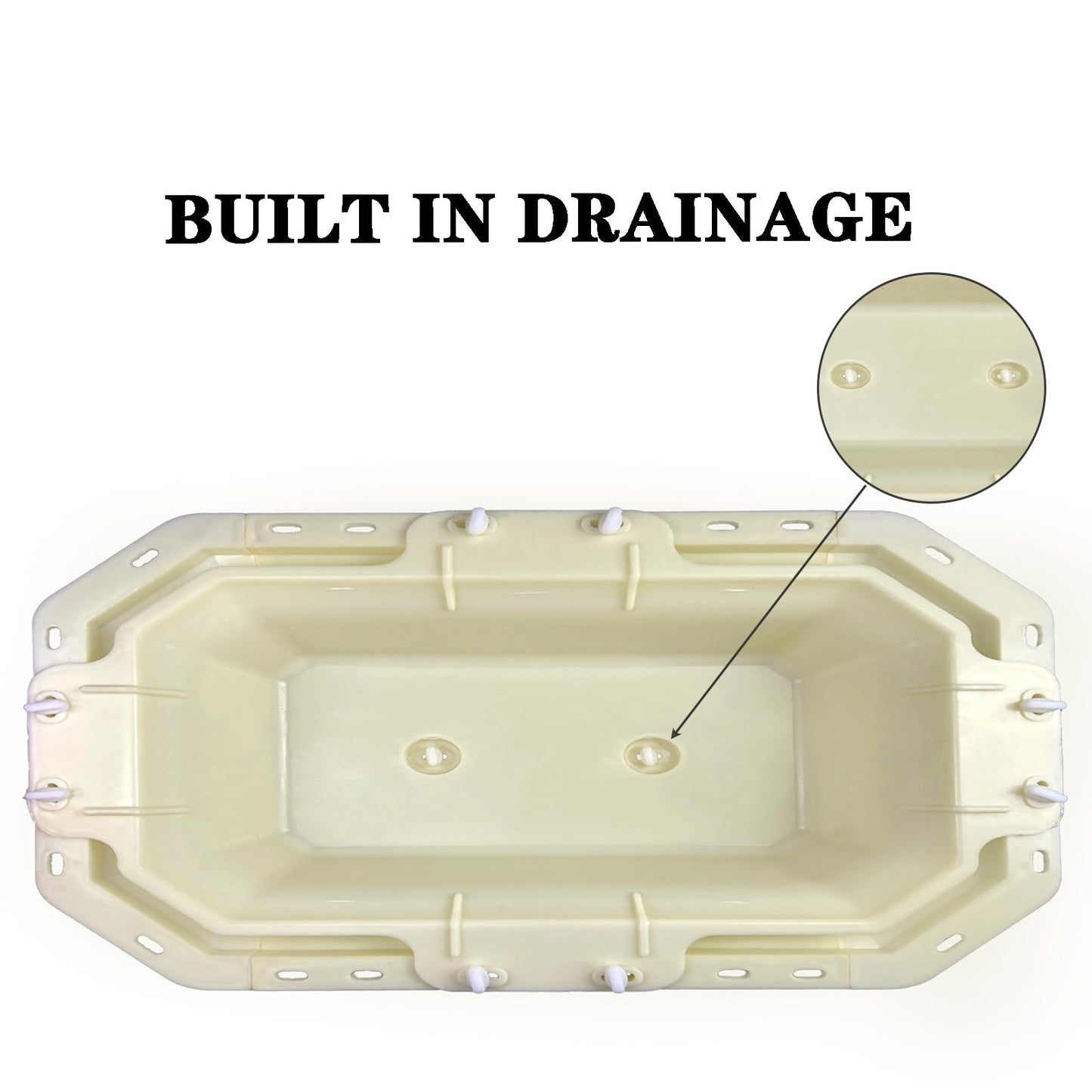 DIYUNIMOULD Large Planter Molds, Extra Large Concrete Planter Molds, Flowerpot Molds for Home and Garden Decor (35 CM)