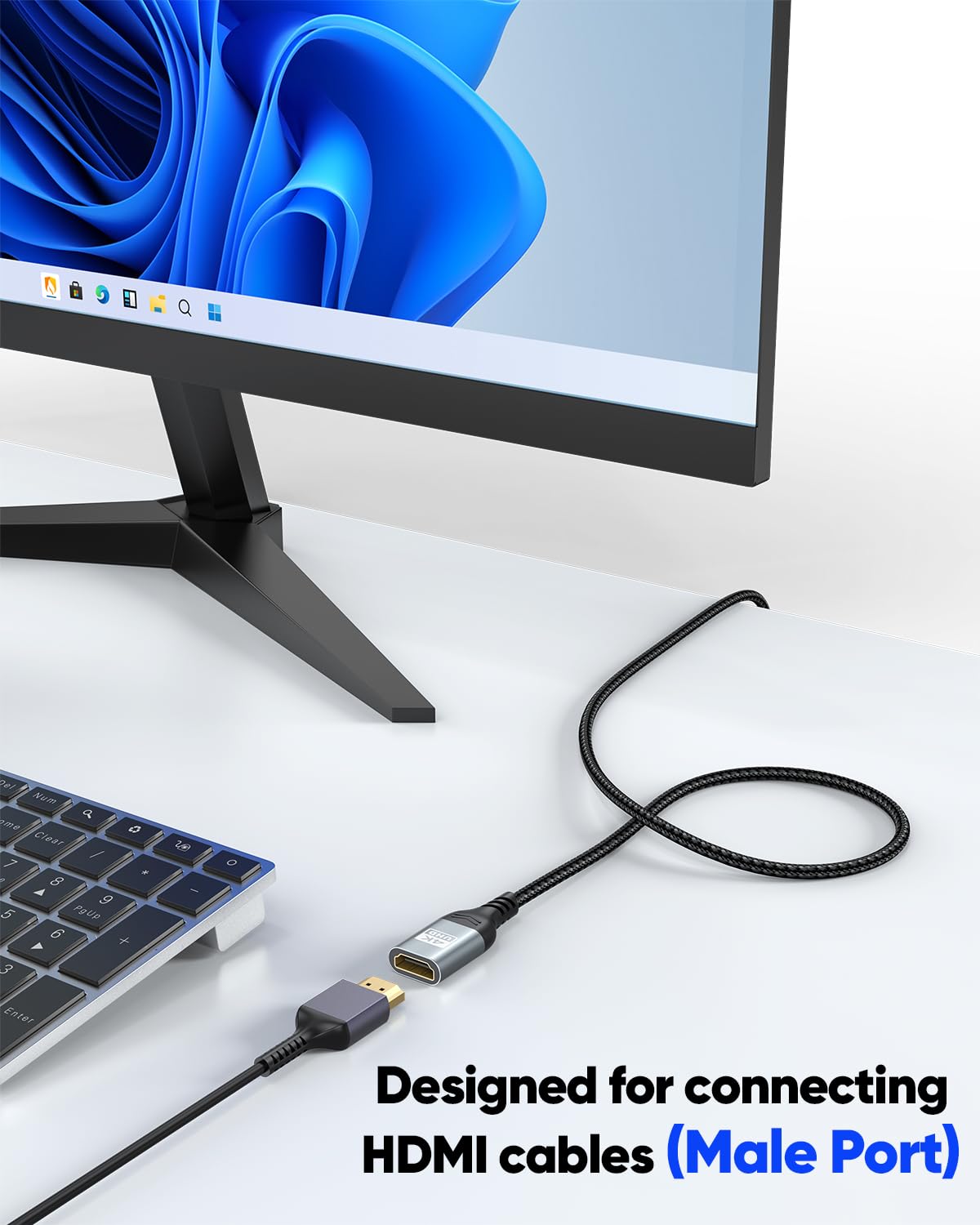 20 4K 20FT, 4K@60Hz, 2K, 1080P, PS5 HDMI Extension Cable FT, HDMI Extender Cable Male to Female Adapter Extension Cord