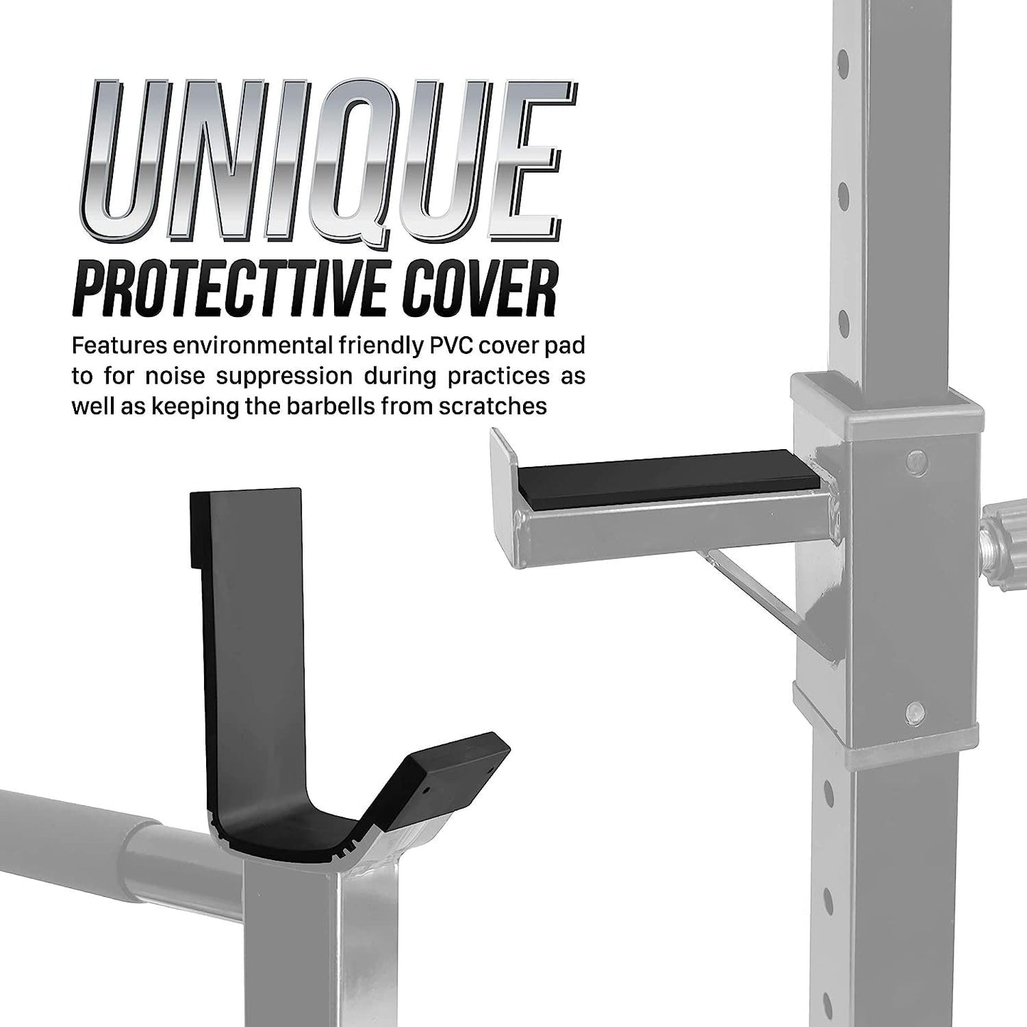 Yes4All Adjustable Barbell Rack, Multi-Function Squat Rack, Weight Lifting Home Gym, Dip Bar Station, Bench Press Rack Stand, Weight Plate Storage, Capacity Up to 550LBS