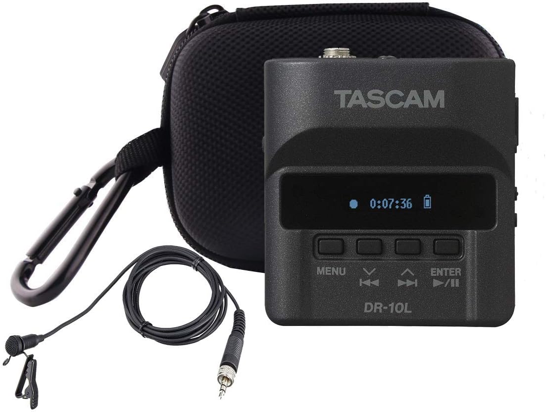 WERJIA F2/Tascam DR-10L/DR-10L Hard EVA Travel Case Fits Zoom Pro Portable Digital Audio Recorder(black)