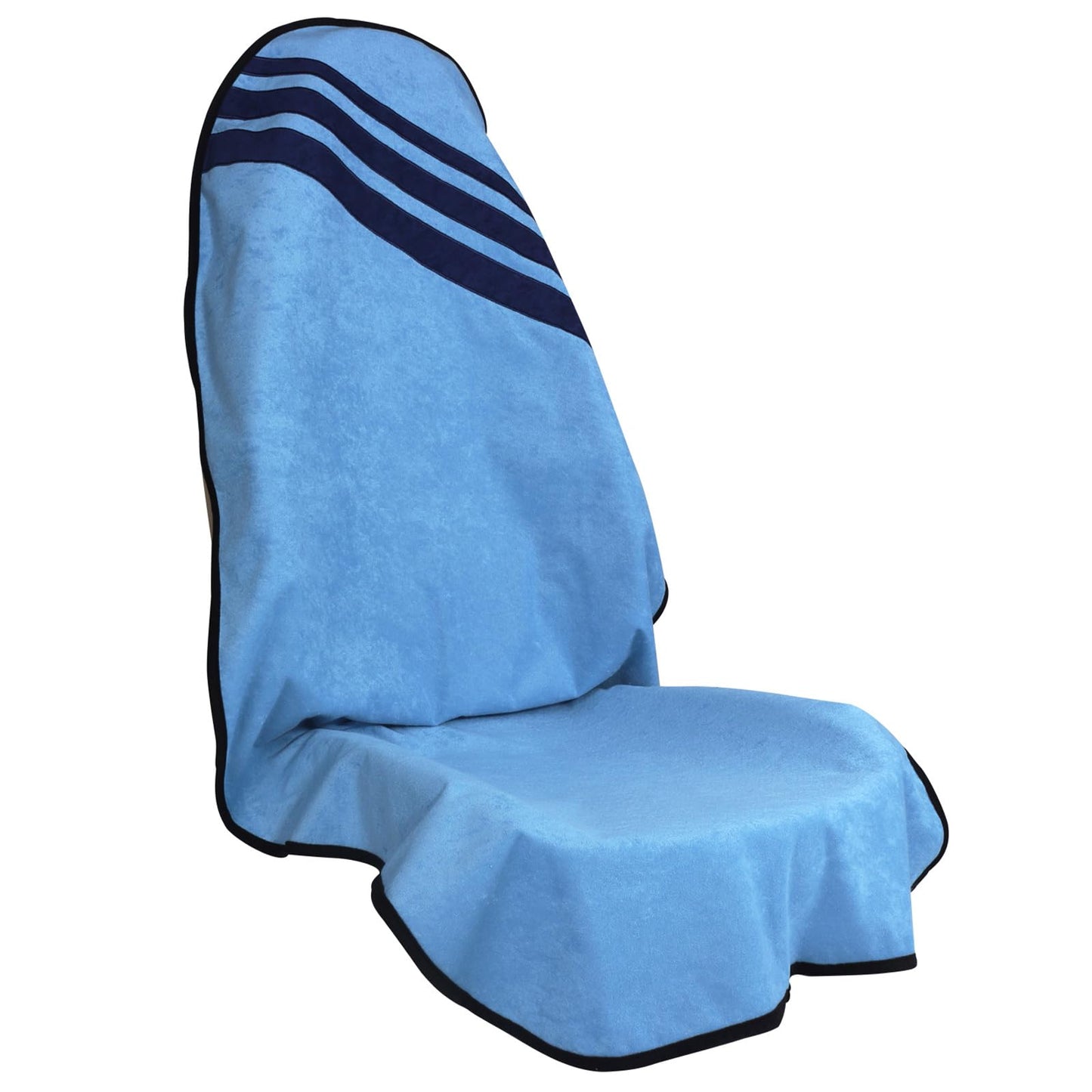 LoyaGour Waterproof Car Towel Seat Covers Front Seats for After Gym Workout,Auto Universal Interior Sweat Towels Cloth Bucket Carseat Cover Protector for Trucks SUV RV Boat Van (Light Blue)