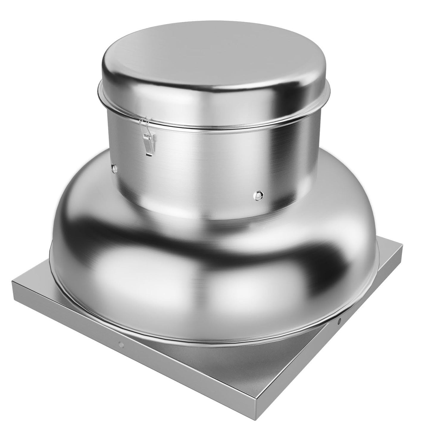 ExploreHorizon 2400CFM Upblast Roof Exhaust Fan, High-Speed Direct Drive, Upgraded Motor, 25" Fan Base for Restaurants, Factories, and Warehouses, Silent Operation & Weather-Resistant Design