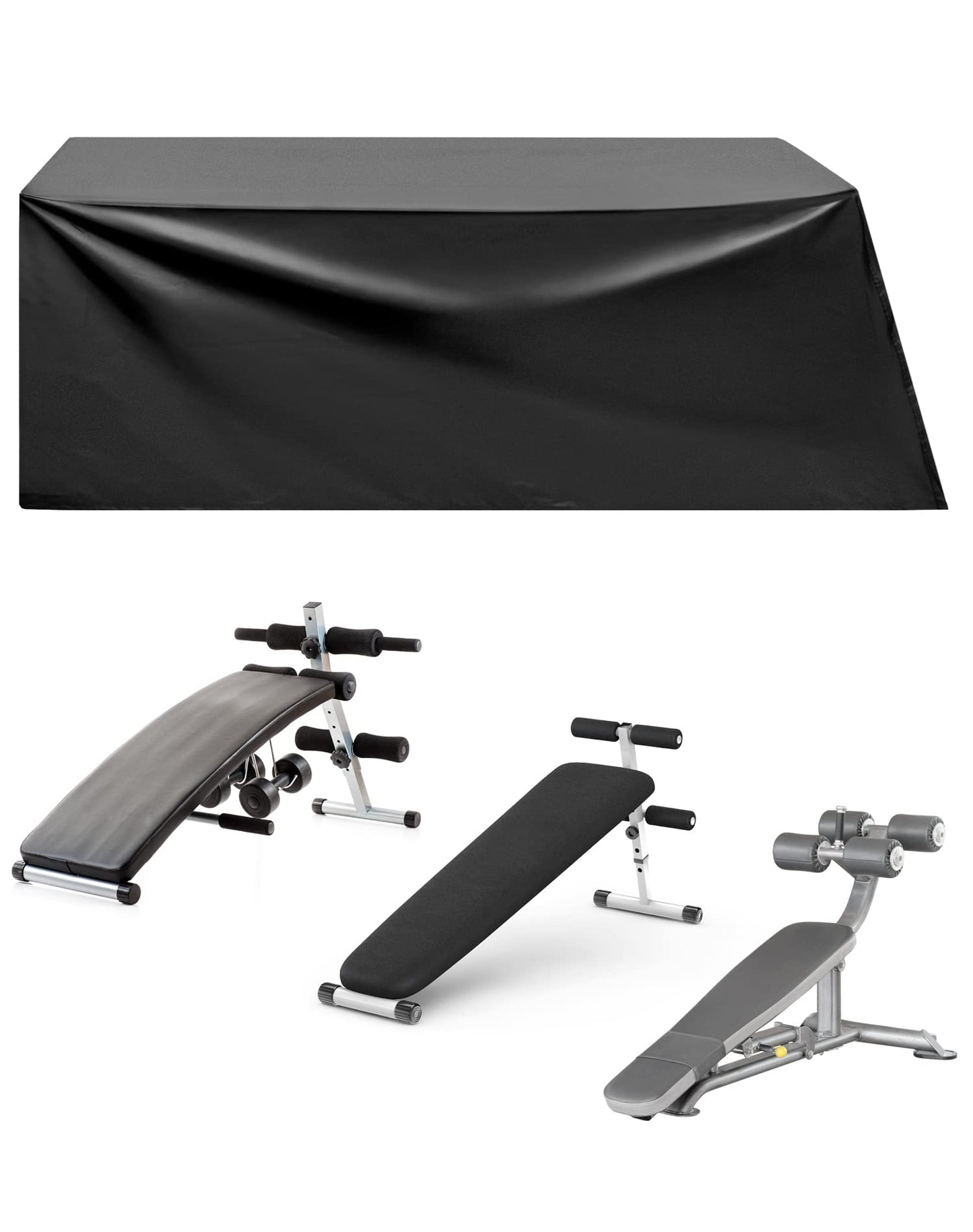QWORK Weight Bench Protective Cover, Sit-up Board Cover, Durable Oxford Fabric, Waterproof, Prevent Pets
