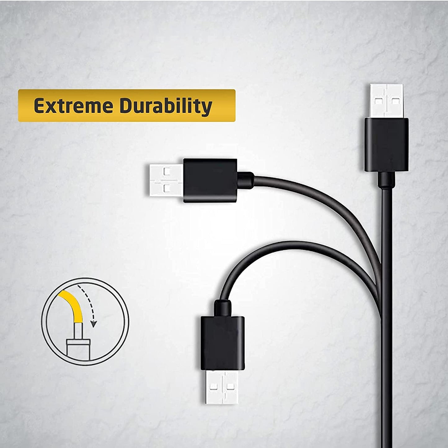 10-Pack, 3-Feet, PS3 Durable Mini USB to USB Cable - Fast Charging, Compatible with GoPro, Snowball iCE, USB Mic