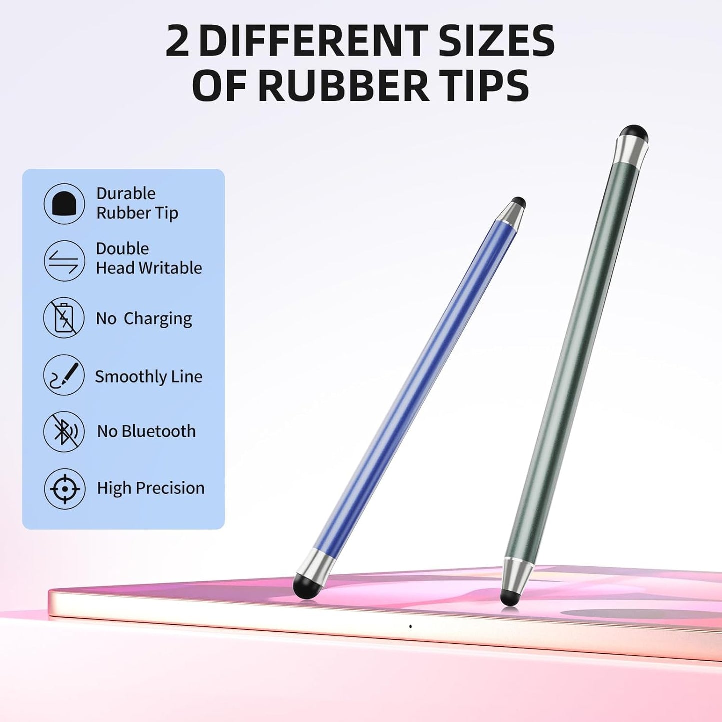maylofi 10Pcs, 2-in-1 Stylus Pen for Touchscreen High Sensitivity & Precision Stylists pens, Stylus Pen