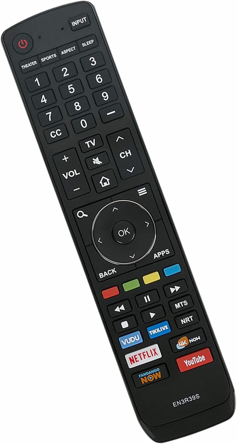 UBay EN3R39S Remote Control Replacement for Sharp Smart TV