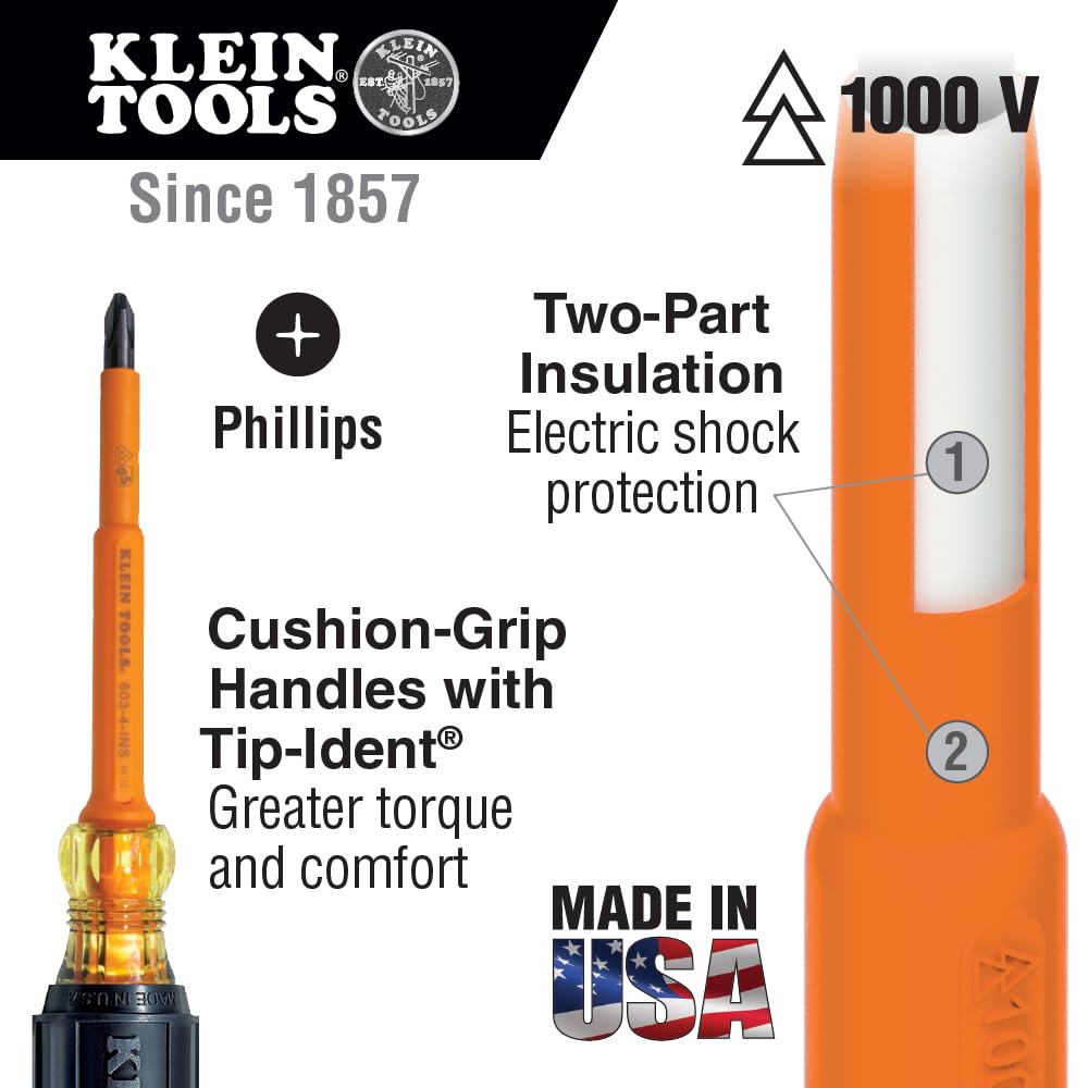 Klein Tools 33529 Premium Insulated Tool Kit, 1000-Volt Rated, Includes: 3 Pliers, 3 Screwdrivers, Cable Cutters and Wire Stripper/Cutter