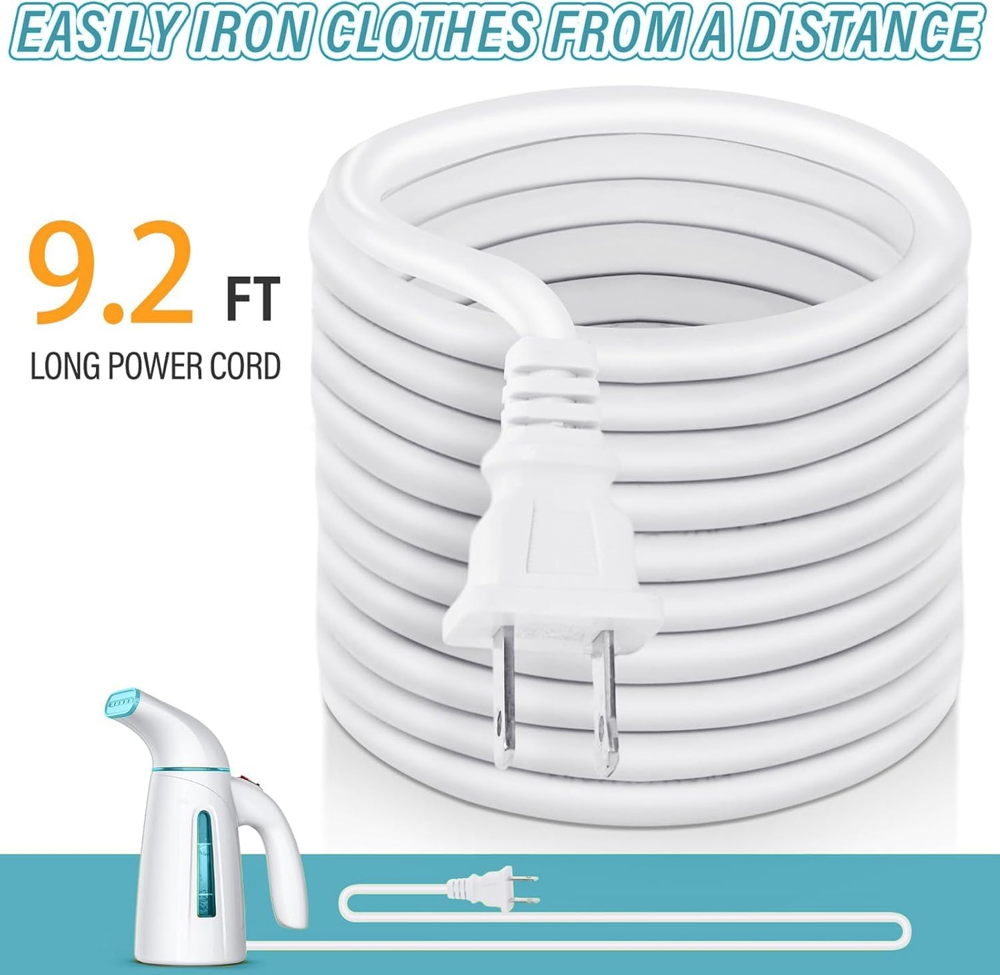 OGHom Portable Handheld Clothes Steamer - 240ml Capacity, 700W Fast Heat Up in Turquoise