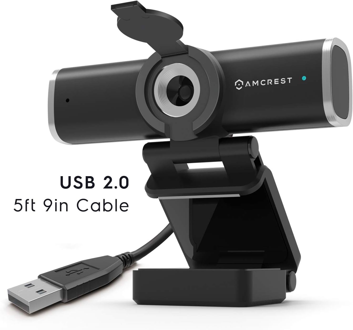 Amcrest 1080P (AWC195-B) Webcam with Microphone for Desktop, Web Cam Computer Camera, Streaming HD USB Web Camera