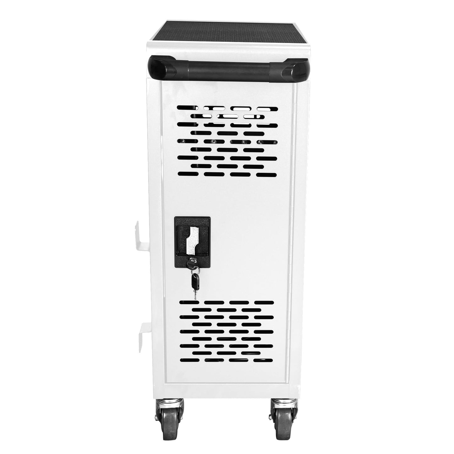 16 Bay Mobile Charging Cart for Chromebook, Laptop & Tablet, Mobile Device Charging Station with Power Strip, Locking Doors & Wheels, All-Steel Construction