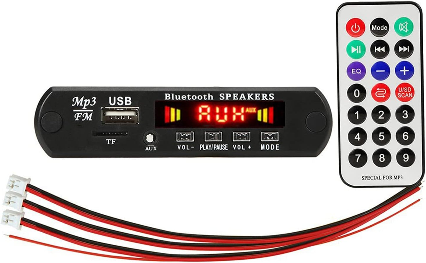 ZEZEFUFU 25W 12V MP3 5.0 50W Amplifier Player Decoder Board Bluetooth Car FM Transmitter