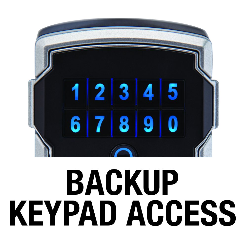 Master Lock Key Lock Box with Code, Outdoor Lock Box for Realtors, Property Managers and Landlords, Ideal for Short-Term Rentals, Key Safe Holds 5 Keys, 5440EC