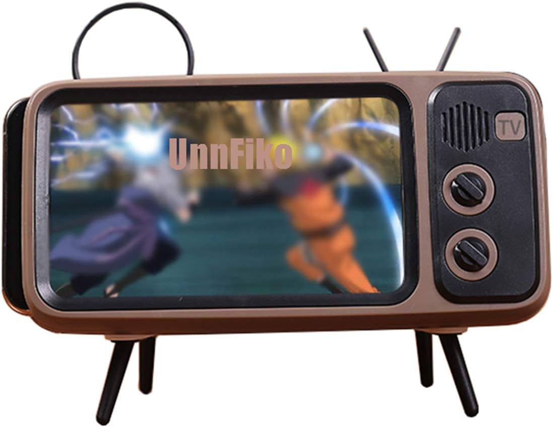 UnnFiko 12 13 14 11 Wireless Bluetooth Speakers Retro TV Style Stand Holder, Cartoon Desktop Bracket Desk Mount