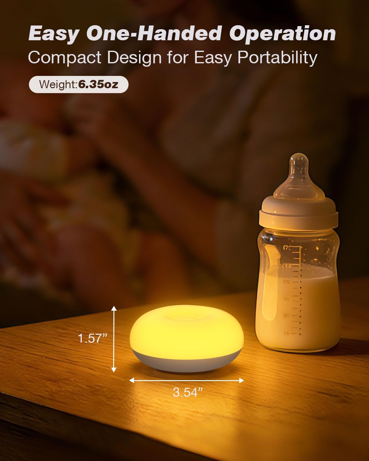 Skiennix Baby Night Light - Soft BPA-Free Egg Design with Dimming & Rechargeable Features | 3 Colors