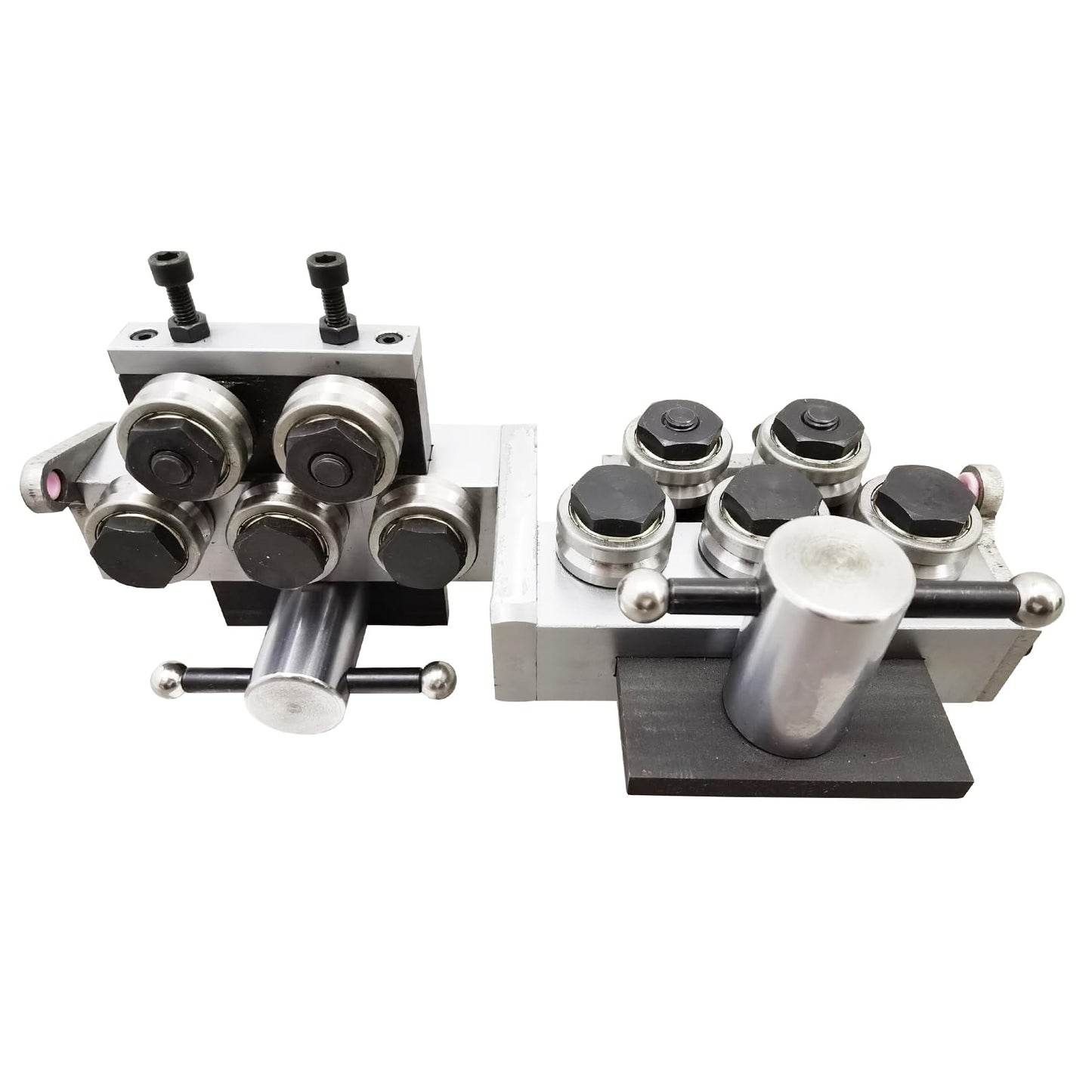 PreAsion Metal Wire Cable Straightener Straightening Machine with 10pcs V Shape Straighten Wheels Adjustable Diameter 2-4mm Straightening Tool for Different Metal Wire