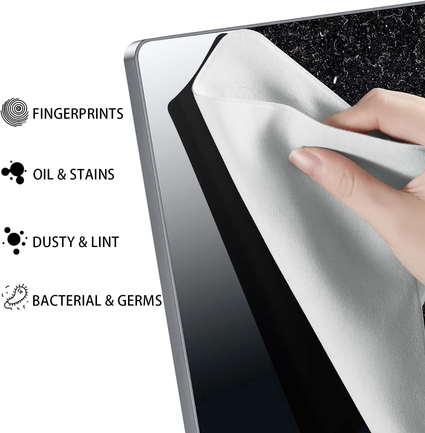 2 Pack 15 15.6 16" 15-16 inch Microfiber Liner Cleaning Cloth for HP/DELL/Lenovo/ASUS/Acer/Samsung/MSI/LG, etc