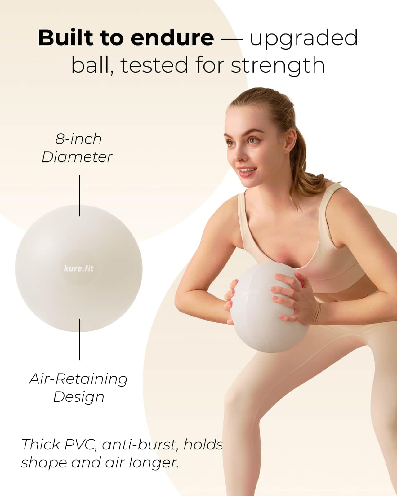 kure.fit Pilates Kit for Women – Home Pilates Equipment Set with Ring, Ball & Resistance Bands | Pilates Starter Kit with Accessories in Gift Box