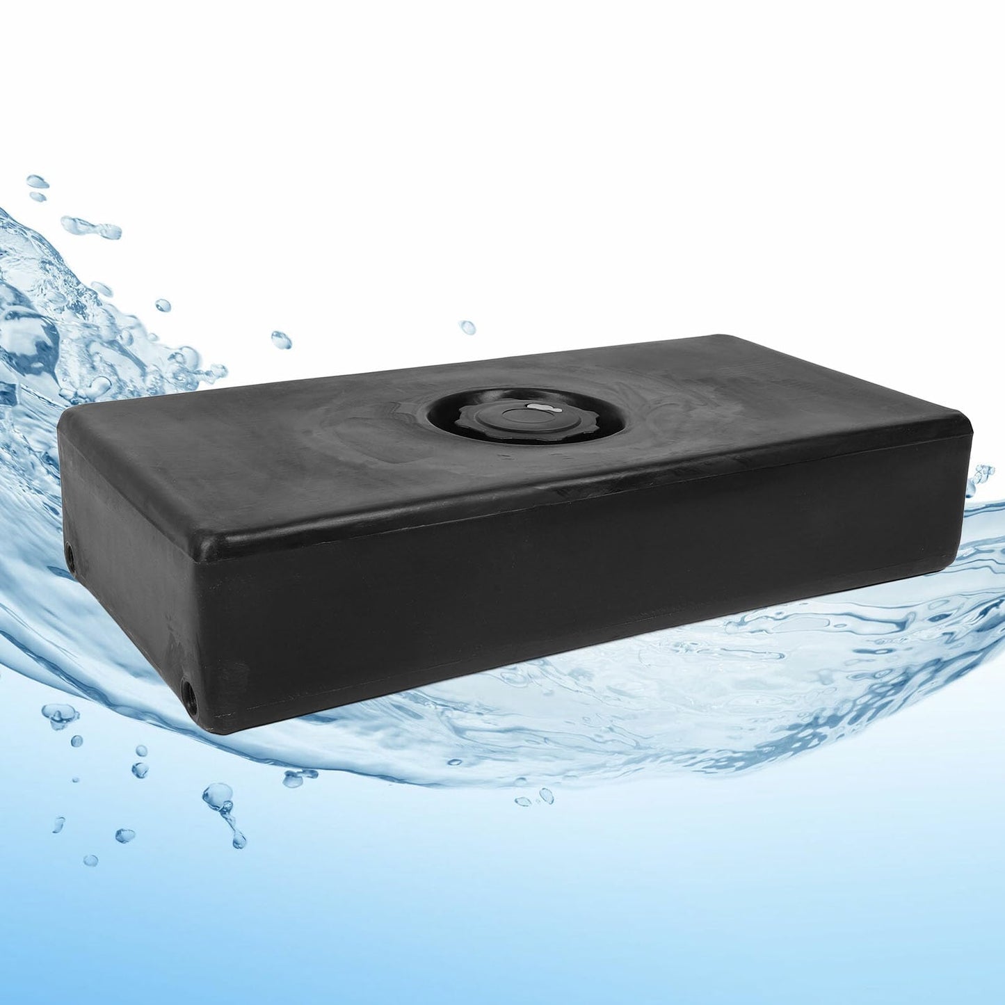 RV Water, 8 Gallons RV Water Holding, 26 X 13.4 X 5.5in, 85mm Diameter Inlet, Leakproof Freshwater and Gray Water Holding for RVs Trailers Boats, Impact