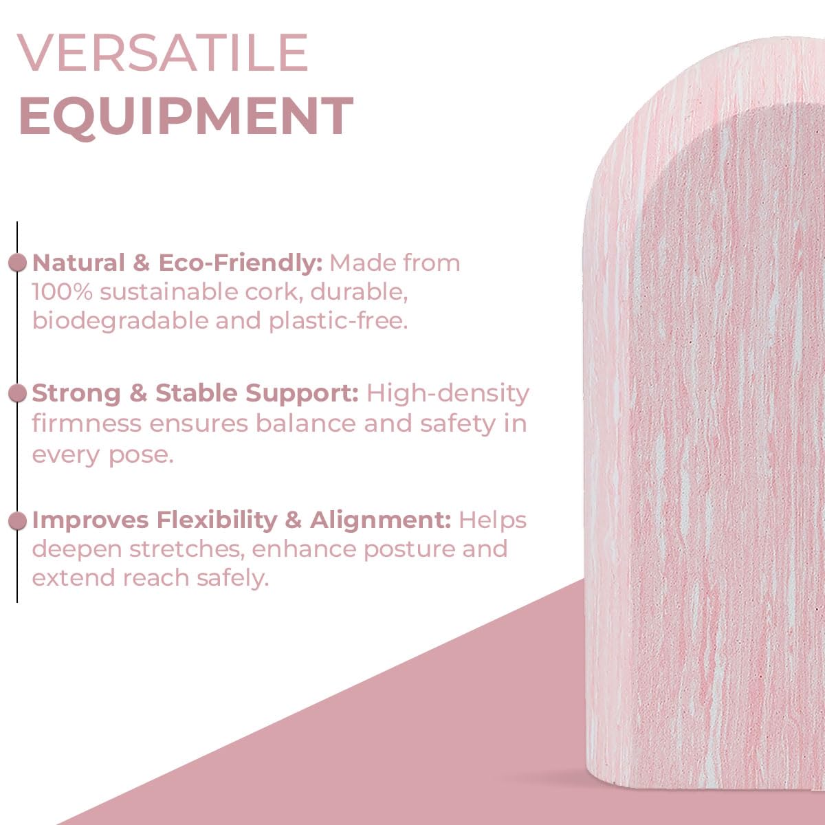 NEUMEE Yoga Block, EVA Foam Yoga Brick with Arc Shape & Non-Slip Grip, Lightweight Portable Yoga Block for Women Men, Ink Painting Design, Yoga Accessories for Poses, Pilates, Meditation, Balance & Stretching