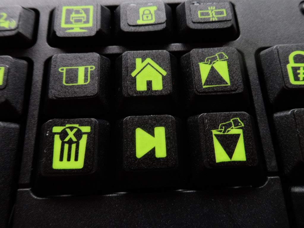Sovereign GA 3 Keyboard Stickers Big Bright Luminescent Symbols. Will Not Wear or Fade. Yr. Warranty. Great for Sight