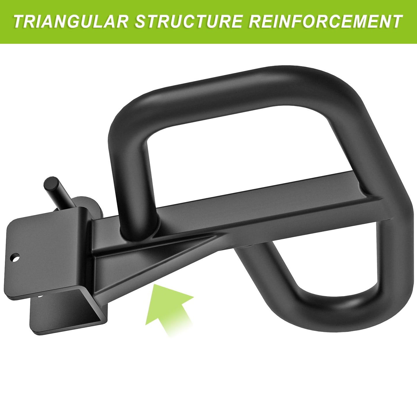 SELEWARE Multi Grip Dip Bar Attachment for 2" x 2" with 1" Hole Power Rack, Wide and Narrow Grip Handles Squat Rack Attachment for Strength Training, 500 lbs Capacity