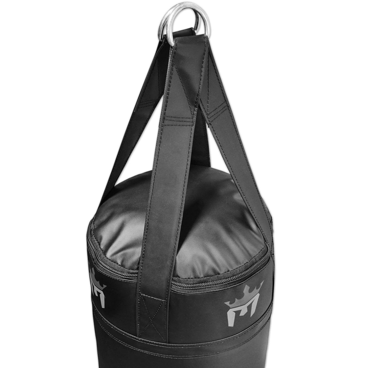 Meister 110lb Filled Muay Thai Heavy Bag - 6ft Professional Kicking & Punching Bag - Black