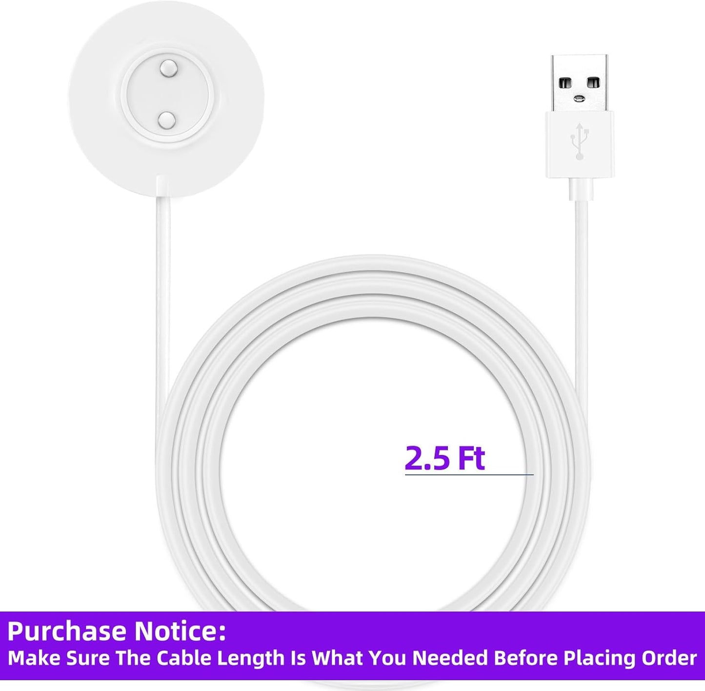 MASKEOBAP Only-12mm (12mm Magnetic USB Rose Charger Cable, Replacement Charging Cord for Bluetooth Devices, Headphones
