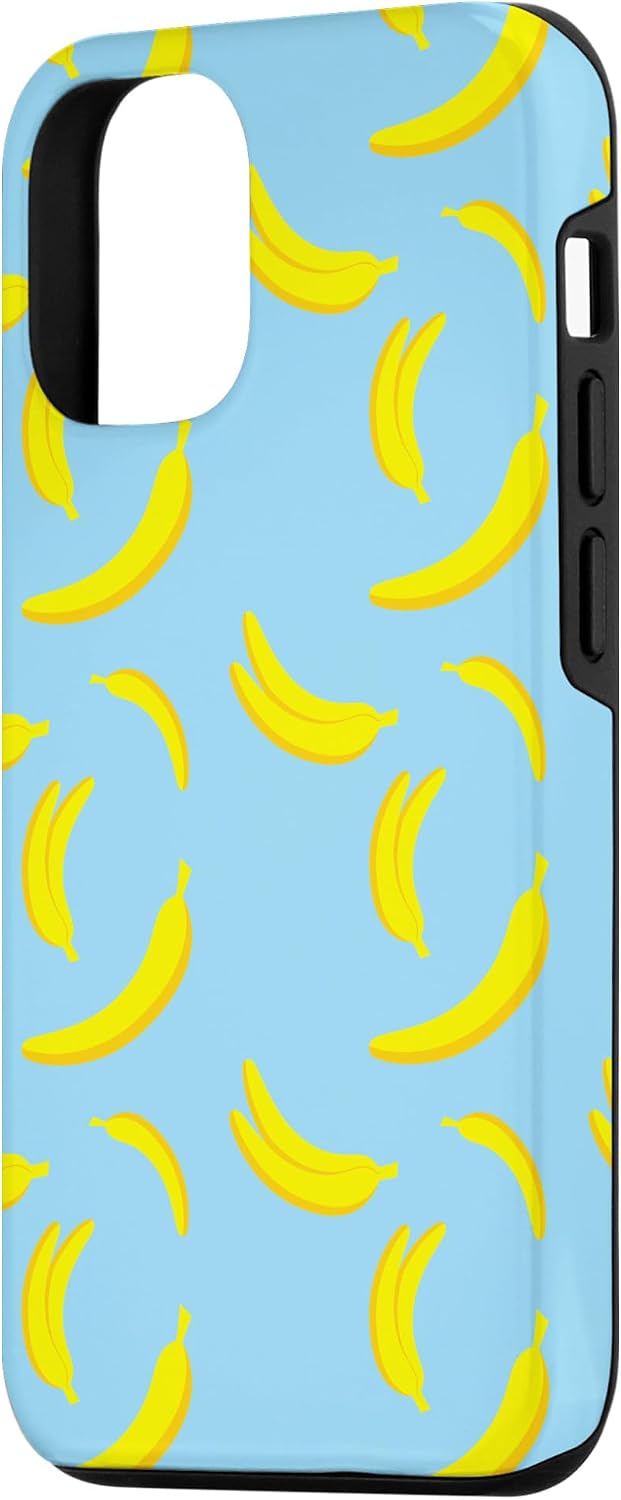 Banana Tropical Fruit Cases 12/12 Banana Lover Blue Cover Tropical Fruit Pattern Gift Case for iPhone Pro