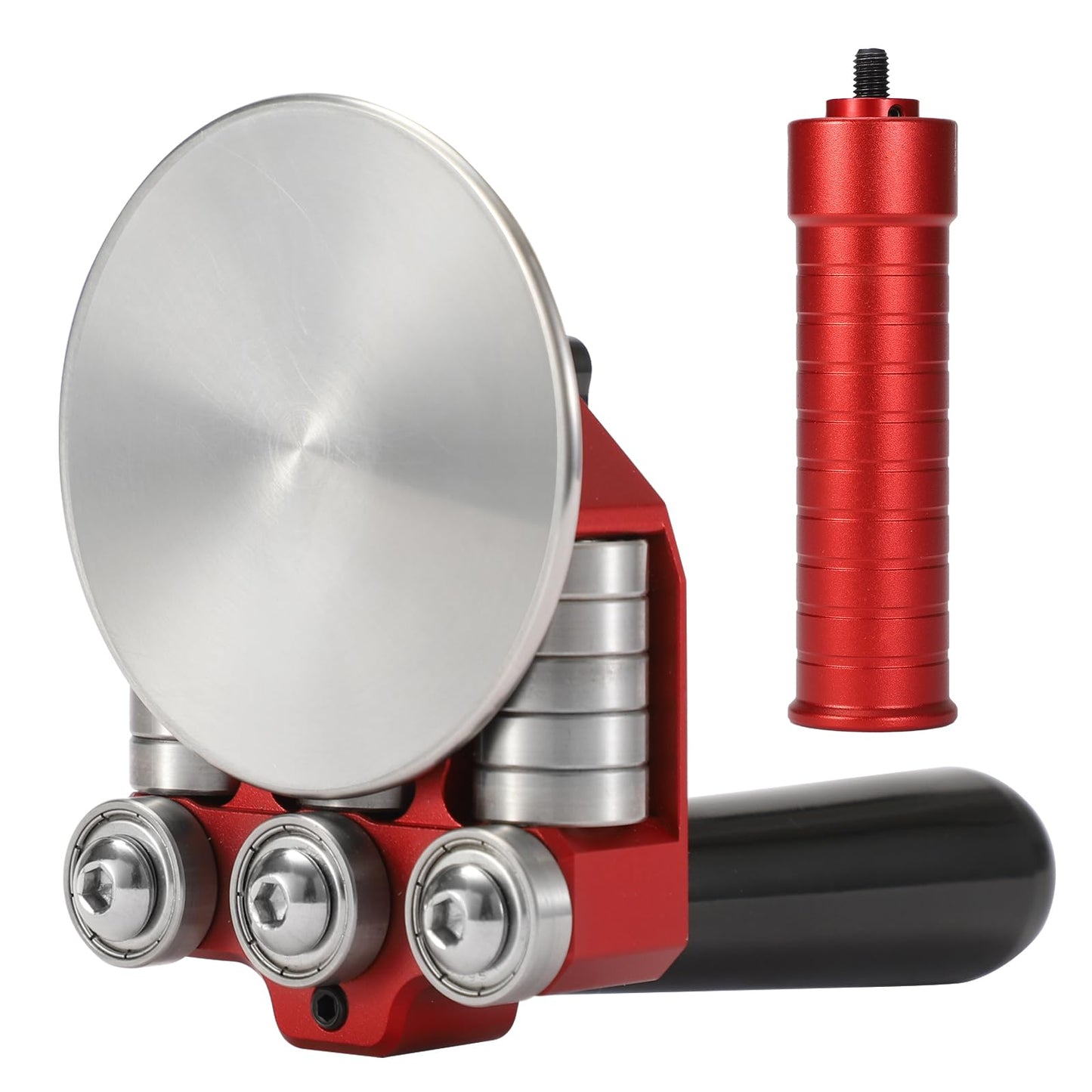 Sheet Metal Bender One Station Disc,90°-180° Bending Angle Sheet Metal Roller,Bending Capacity:Makes 0.59" - 1.18" Curved,Configure Rotary Ergonomic Handle