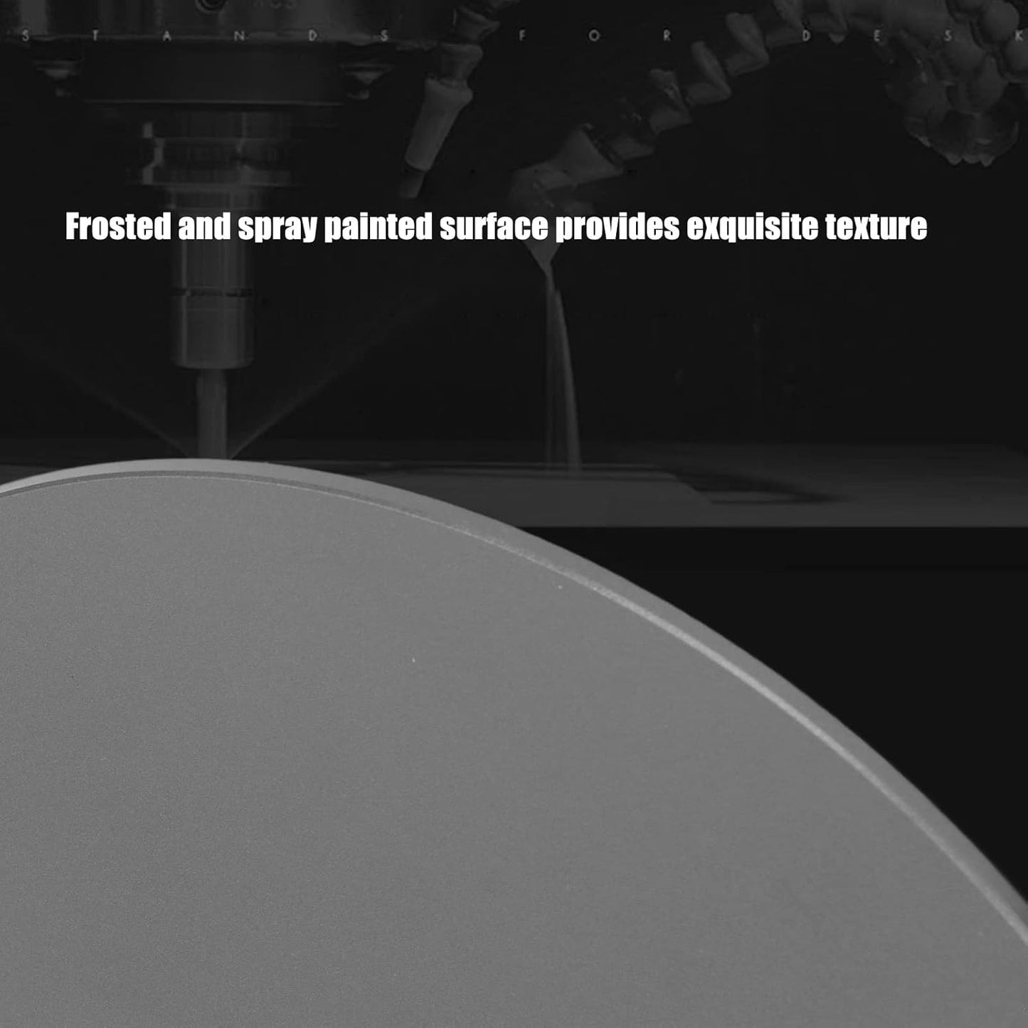MUNEFE Swivel Monitor Stand, Aluminum Alloy Monitor Turntable Stand, Turntable Desin Lazy Stand for Laptop Poed Pls