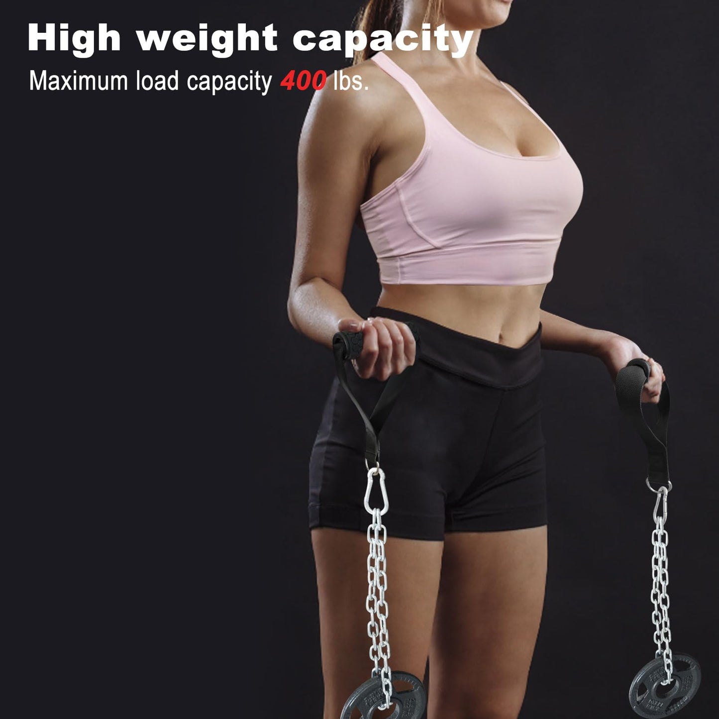 powerfeng Gym Farmers Walk Carry Handles: Portable Farmers Carry Handles for Grip Strength & Body Building Workouts for Home Gym