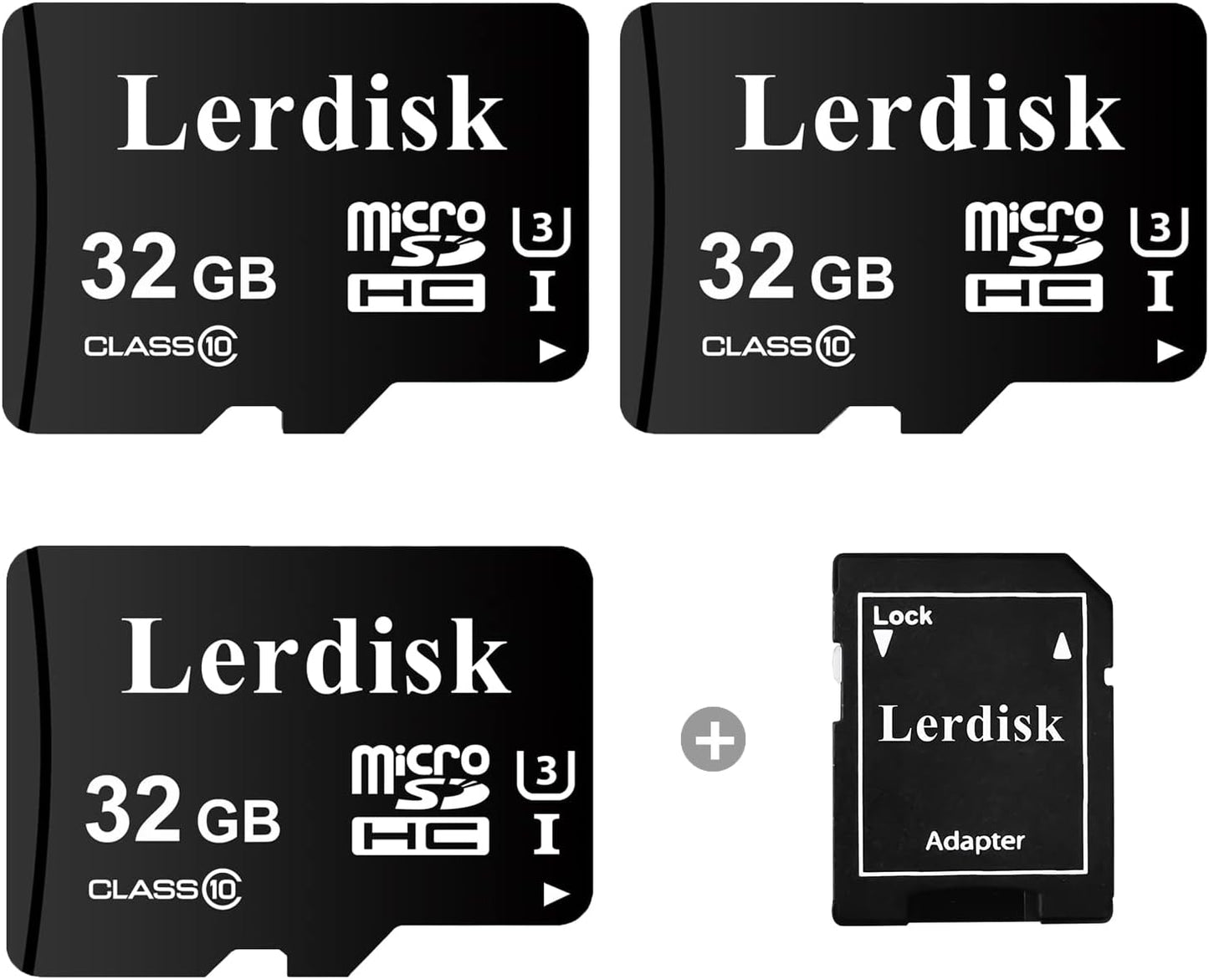 Lerdisk 32GB U3 Pack 3 Licencee(32GB) Factory Wholesale Micro SD Card of MicroSDHC with Adapter Produced by Authorized