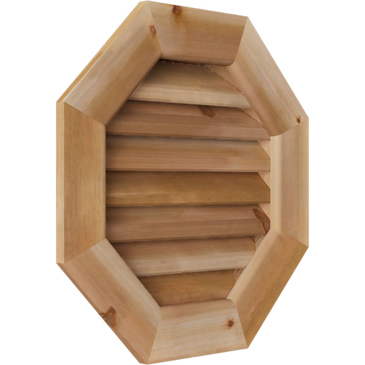 Ekena Millwork GVWOC18X1801SFUWR GVWOL12X3002SDPWR, 23"W x 23"H (Rough Opening: 18"W x 18"H), Western Red Cedar, Unfinished