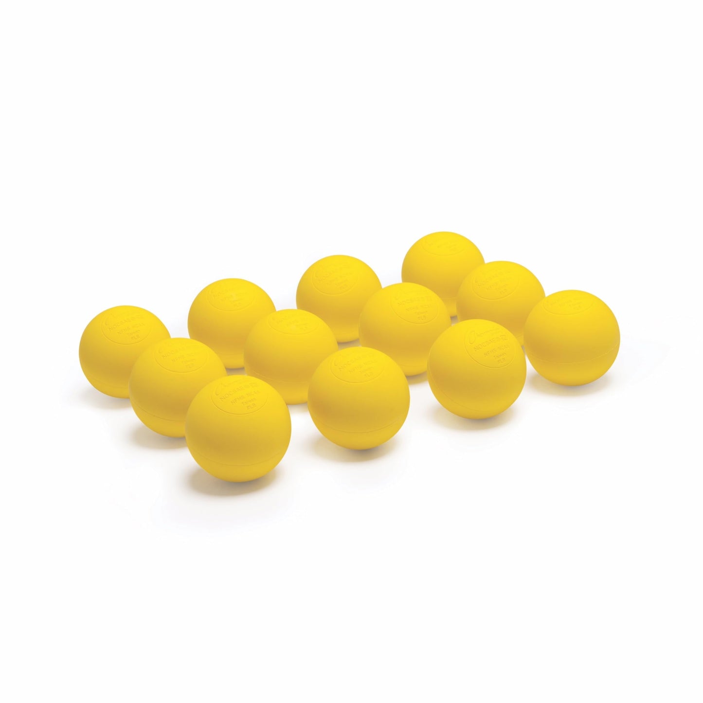 Champion Sports Lacrosse Balls – Official Size Equipment for Professional, College & High School Games, Practices & Recreation, NOCSAE, NCAA, NFHS & SEI Certified, 12-Pack, Yellow
