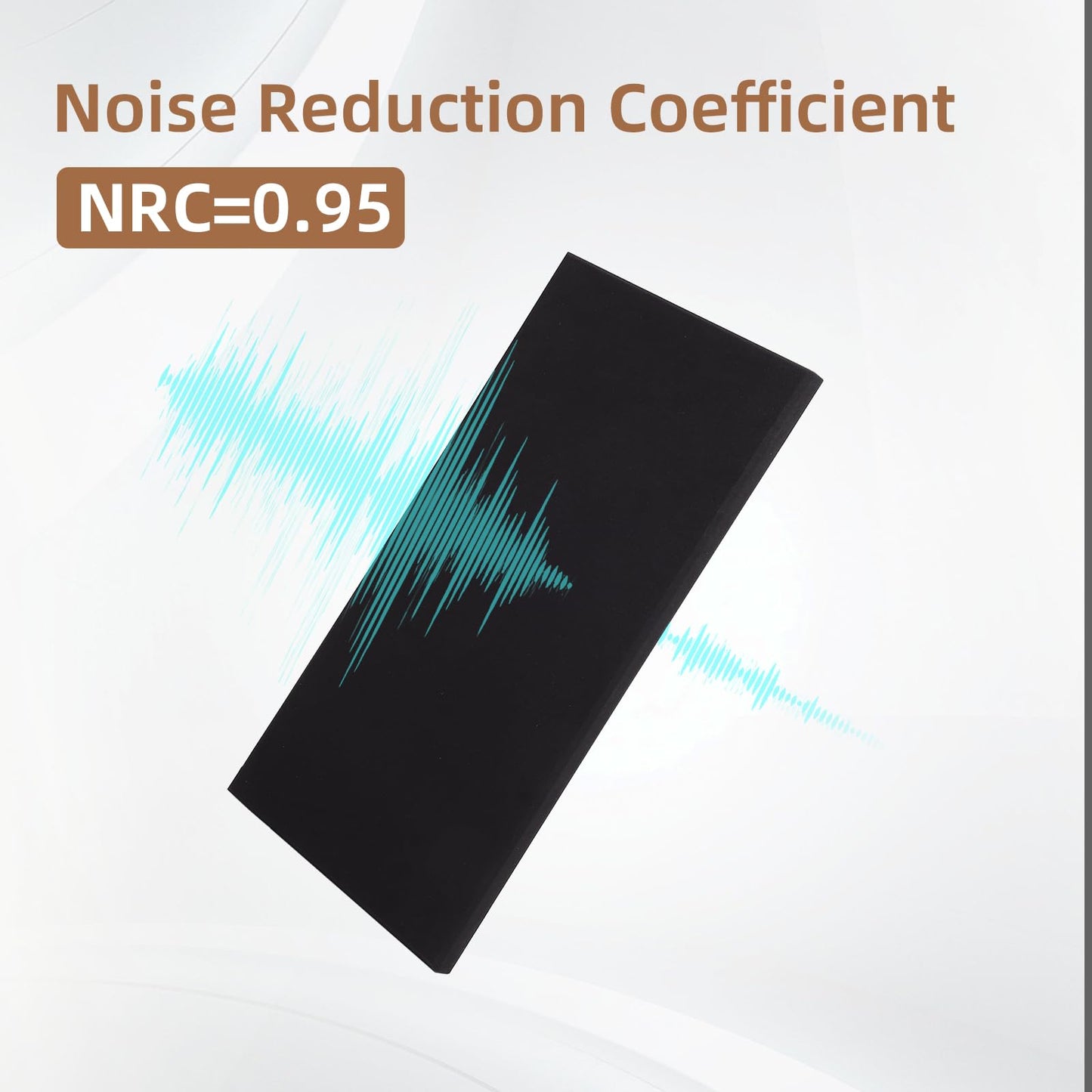 FAHKNS Sound Absorbing Acoustic Wall Panels: 48"x24"x2" Fiberglass Soundproof Wall Panels,Large Fabric Wrapped Noise Reducing Sound Insulation Panels(Black,2 Pack)
