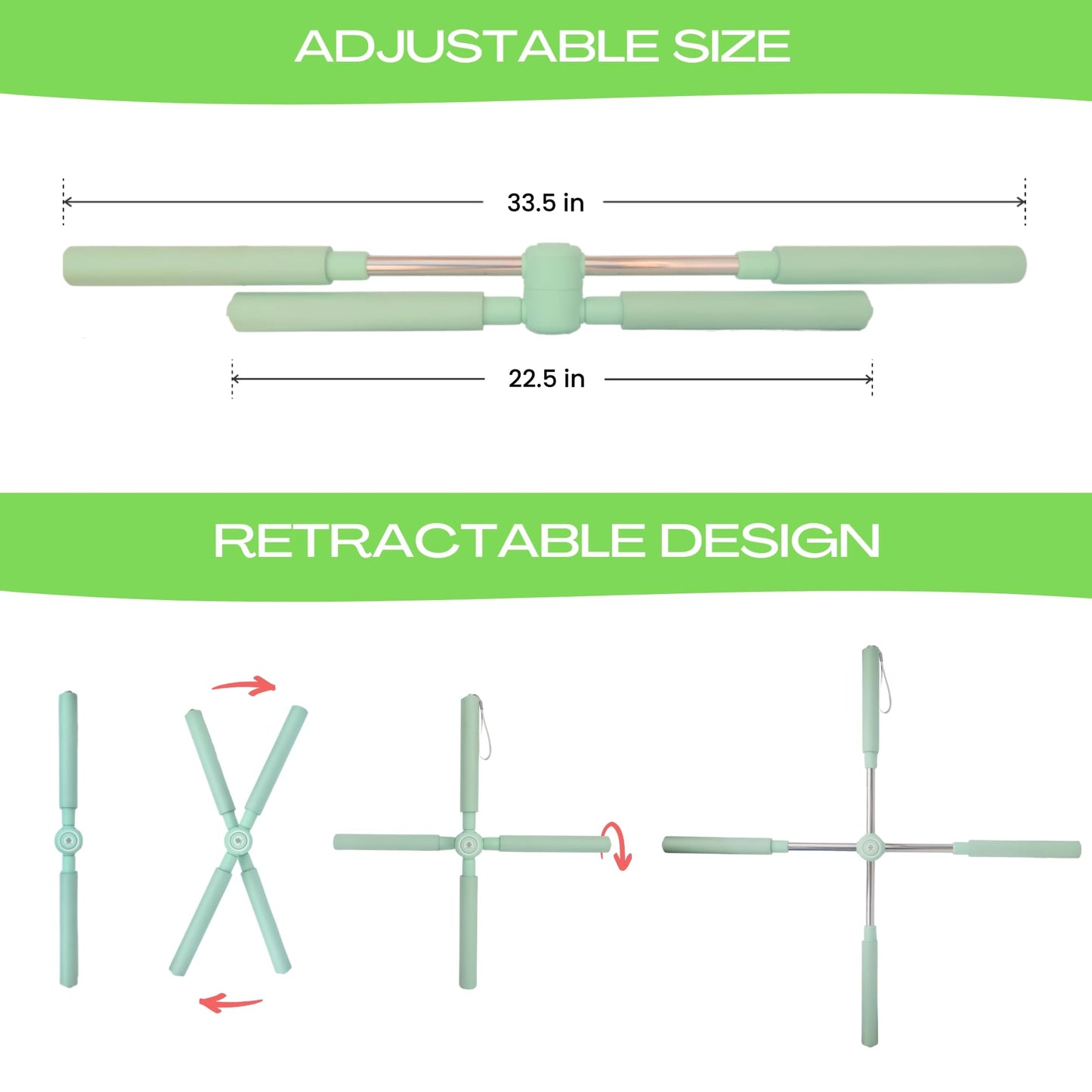 BodyTree Posture Corrector - Yoga Cross Stick - Back Pain Relief for Men and Women - Stretcher and Straightener for Upper and Lower Back - Stretch Pole - Neck Hump Equipment - Sets bar