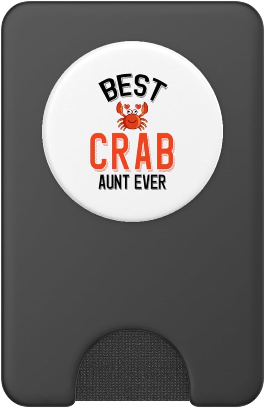 Cute Crab Family Apparel Best Crab Aunt Ever Cute Crab Lover PopSockets PopWallet for MagSafe