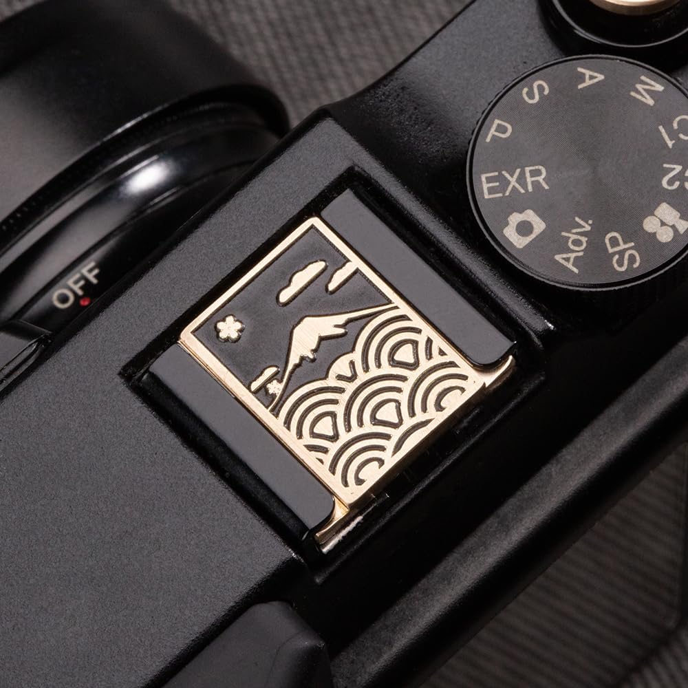 X-T50 X-S20 X-S10 X-T4 XT30 Z6iii Z7 Z30 Z50 Wave Pattern Camera hot Shoe Cover Camera Shutter Button for Fujifilm
